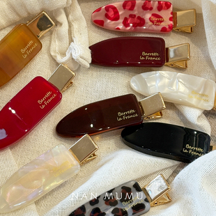 NANMUMU加厚新款 韩国进口无痕侧边刘海夹高级感发饰女 醋酸鸭嘴夹