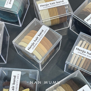 韩国基础高弹力扎头耐用皮筋百搭日常气质简约发绳发圈发饰