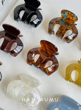 韩国france南瓜小号醋酸抓夹女发量少高级感公主头发夹发卡鲨鱼夹