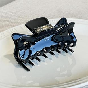 韩国france醋酸抓夹发夹简约蝴蝶结女2025新款 精致中号鲨鱼夹发饰