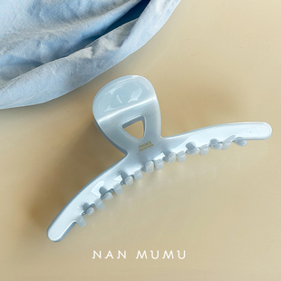 2025新款高端韩系france大号醋酸baby蓝抓夹高颅顶发量多发夹发饰