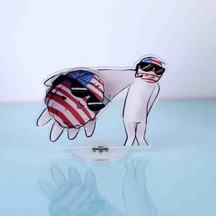 ch国拟美国坚果摇摇乐CountryHumans美利坚双旋转立牌创意礼物