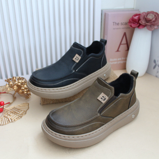 套脚超轻软底防水面料男套脚休闲鞋 加绒保暖男棉鞋 老北京布鞋 冬季