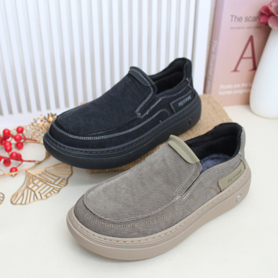 冬季加绒保暖老北京布鞋男二棉鞋