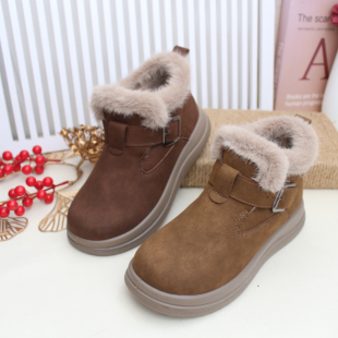 高帮女雪地靴加绒大棉鞋 冬季 女棉鞋 老北京布鞋 休闲短靴 加厚保暖季
