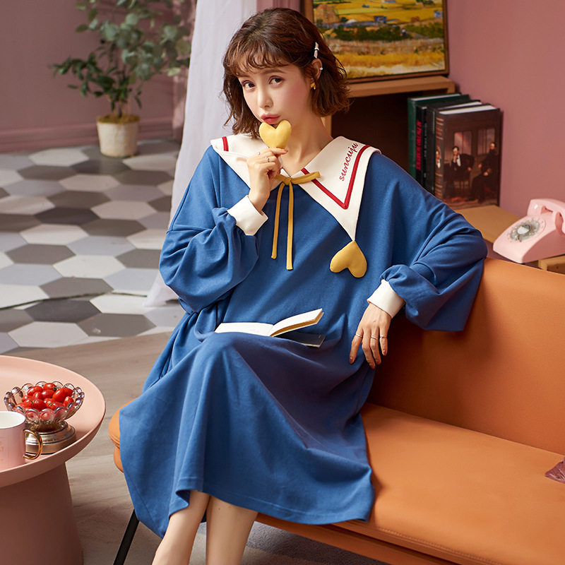 秋款睡衣2020年新款睡裙女性感春季仙女风连体裙大码时尚潮家居服