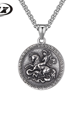 屠龙勇士嘻哈吊坠项链男士欧美ins饰品朋克配饰新款