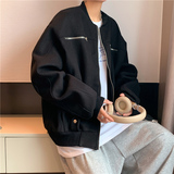 秋季新款港风休闲情侣校园风夹克男日系拉链立领潮流JK99-P78，男装夹克，星座715-4