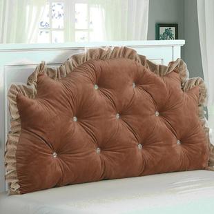 床上大靠枕毛绒床头靠垫加高可拆洗防撞头靠背床头软包榻榻米长枕