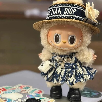 原创款 适用于一三代labubu娃衣衣服套装公仔拉布布站姿搪胶玩偶