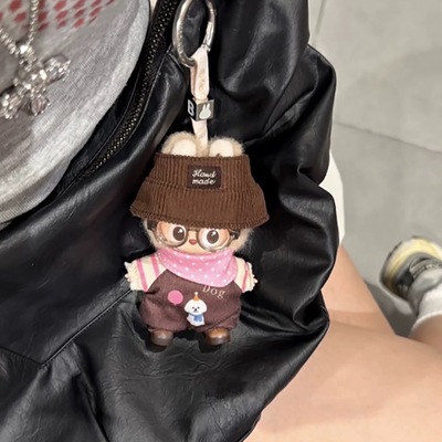 拉布布10cm迷你版衣服娃衣四代4.0衣服套装娃娃Labubu玩偶着替
