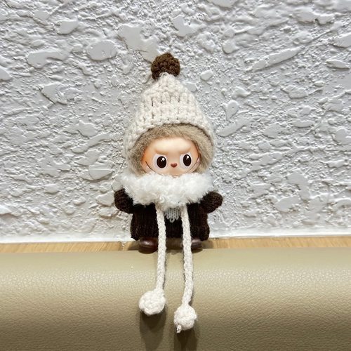 适用mini拉布布四代娃衣针织套装迷你4代labubu新款心底密码娃衣