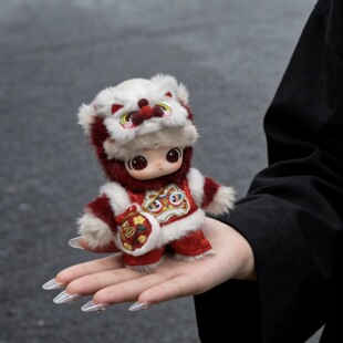 马力全开系列Dimoo通关马娃衣新年红毛衣套装秋冬氛围感新款衣服