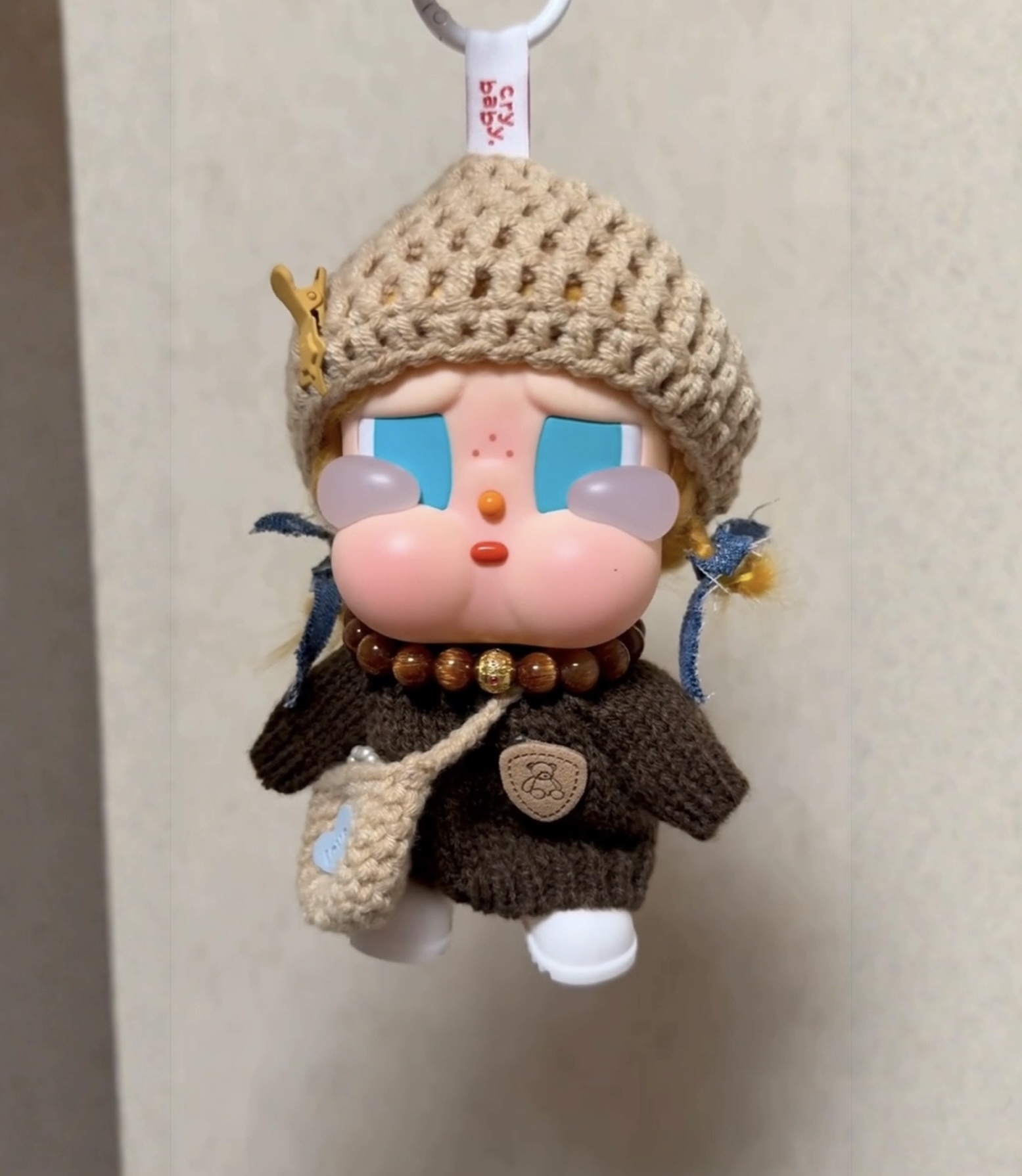 适用于哭娃Crybaby vacation搪胶毛绒衣服娃衣套装滑雪服可换装