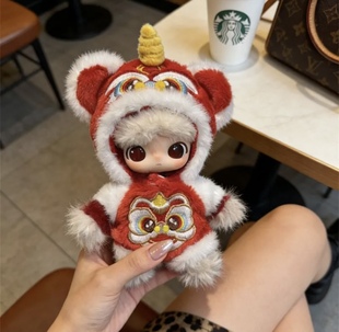 马力全开系列Dimoo通关马娃衣新年红毛衣套装秋冬氛围感新款衣服