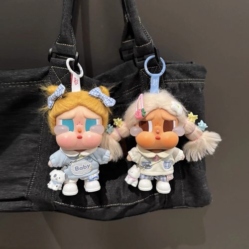 哭娃Crybaby vacation搪胶毛绒衣服娃衣套装秋冬毛衣裙子着替