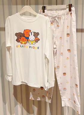纯元 Miffy米菲兔联名 男女同款 可爱长袖圆领休闲百搭家居服睡衣