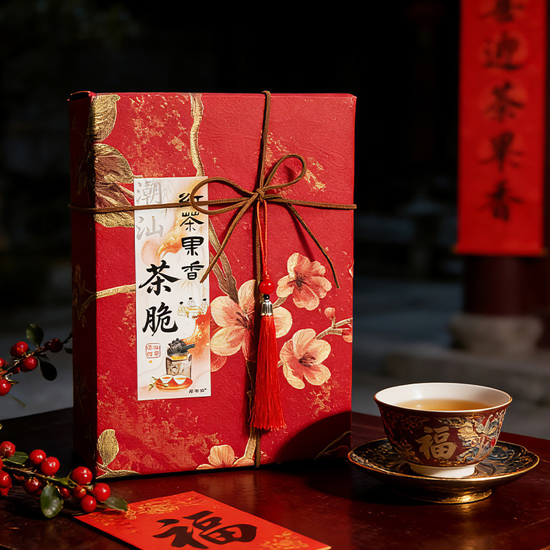 潮汕特色红茶果香茶脆红茶酥传统糕点茶配点心零食伴手礼独立包装