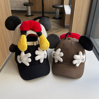 儿童帽子春秋灯芯绒保暖棒球帽