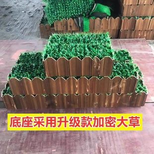 竹子实木炭化木底座专用盆人造仿真竹子酒店客厅装饰假竹子专用盆