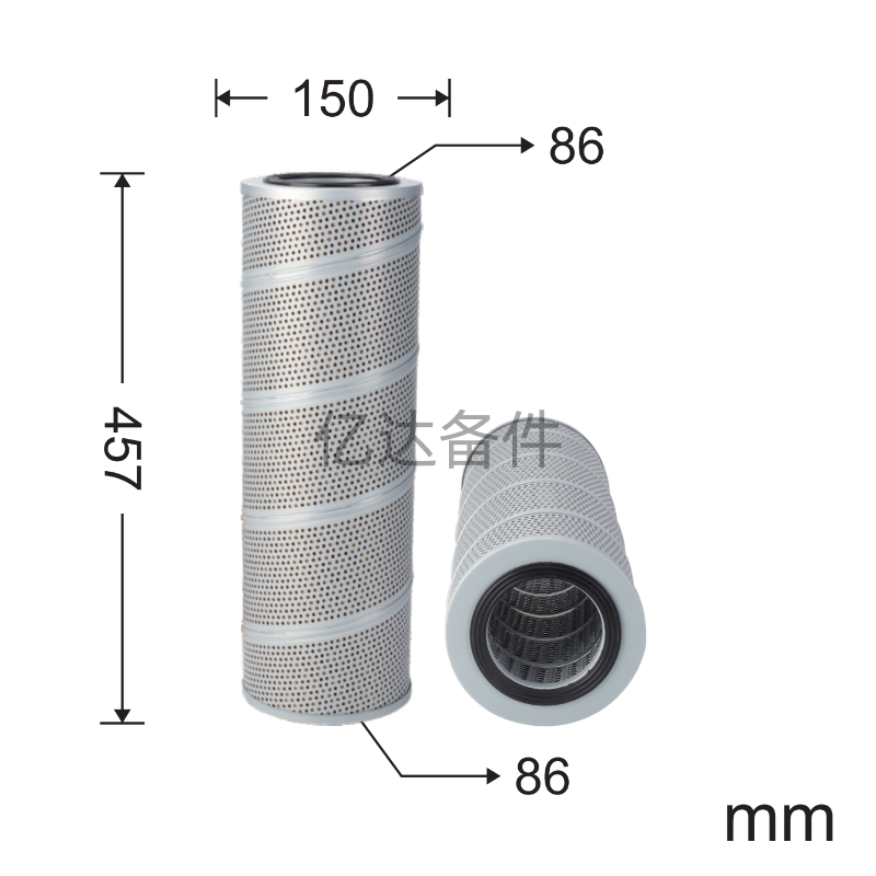 适用于P849/HF35363/31E3-0212/E131-0212挖掘机液压油滤芯