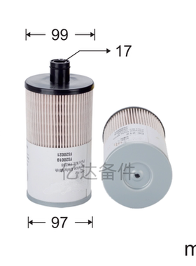 适用于FS20019/FS20020/53C0945/1010601427挖掘机发动机油水滤芯