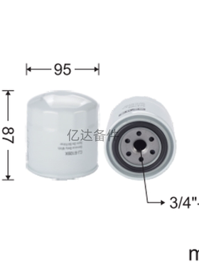 适用于临工E685F众友GC68-8/GC78厦工XG806F挖掘机发动机机油滤芯
