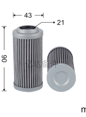 适用于14532686/65B0028/14400377/CDM101FD1挖掘机液压油滤芯