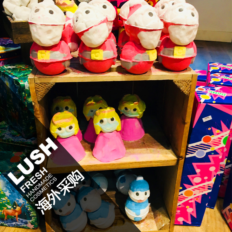 【运损特价】lush圣诞系列气泡弹泡泡浴浴芭泡泡蛋泡澡球半个200g