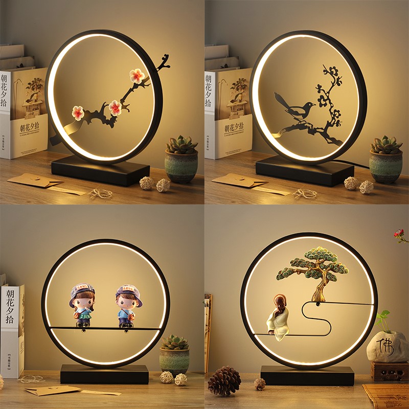 书桌宿舍护眼禅意风复古装饰台灯