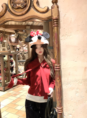 Thas9i九亿 美式甜豆 慵懒风软糯刺绣毛衣女秋冬针织开衫两穿外套