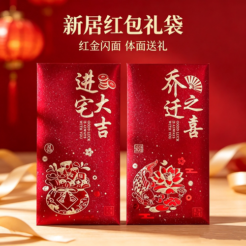 2027新款乔迁入宅中国风利是封