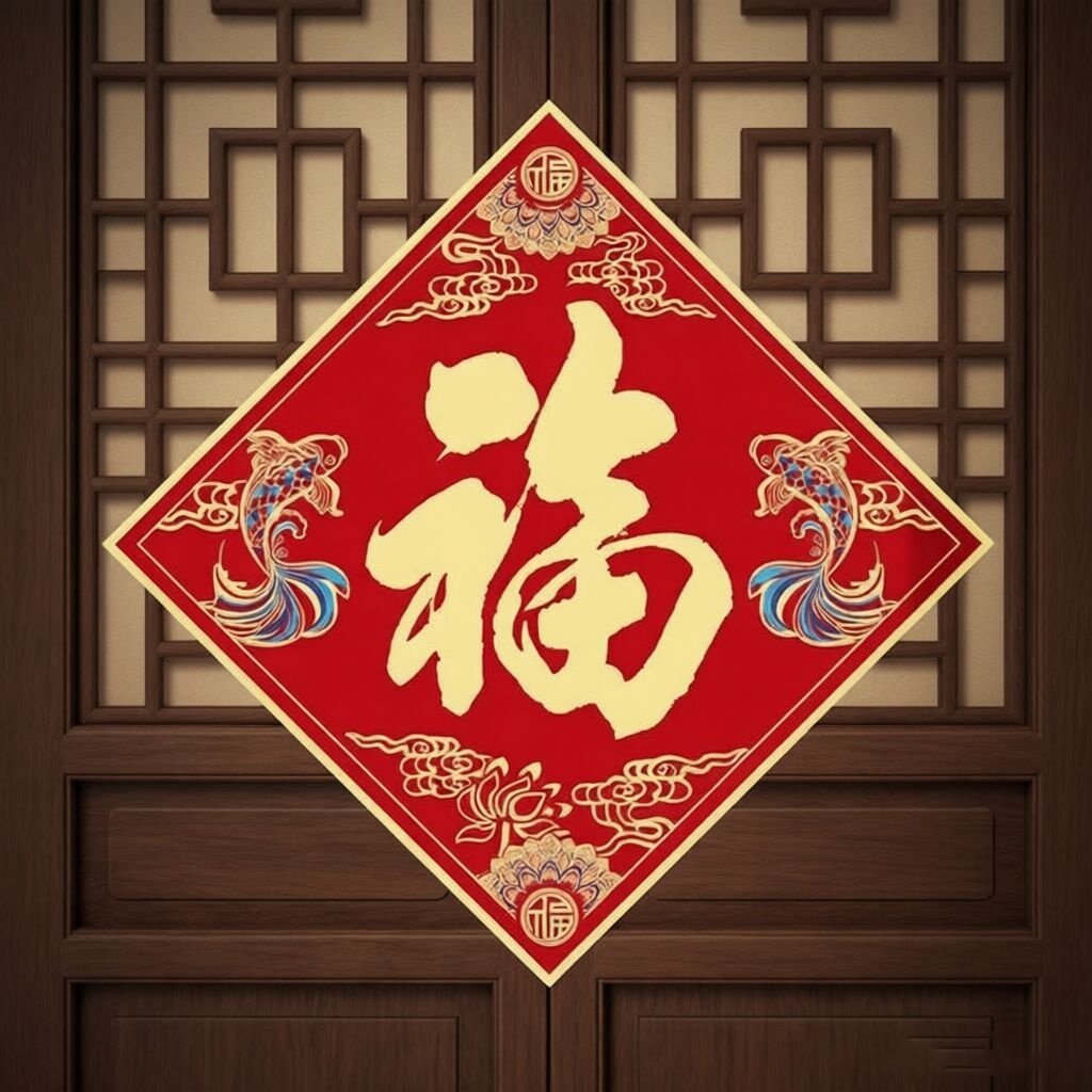 2026马年红色福字贴喜庆装饰贴纸