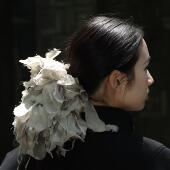 无黑为白x東黑三白 笼烟乱斜阳 原创重工设计感弹力大肠发圈绳饰