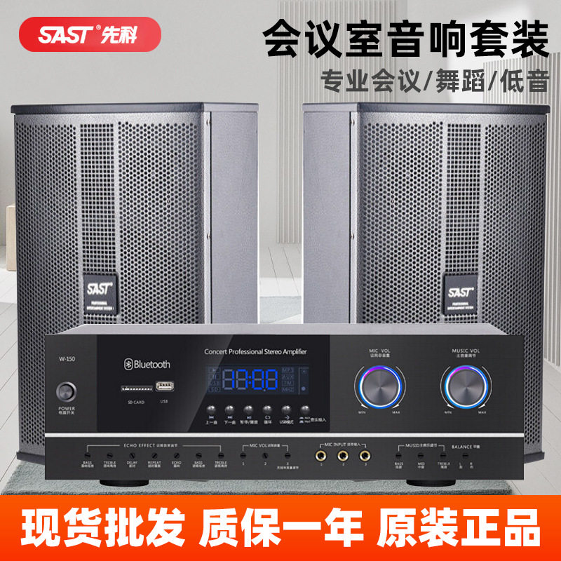 先科会议音响大功率K8会议音箱10/12吋 专业政企会议背景音乐音响