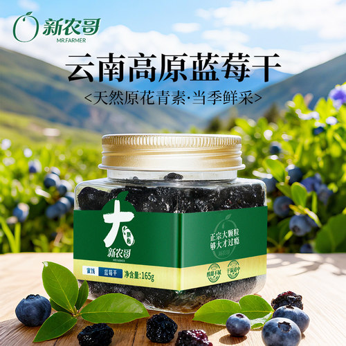 新农哥大颗粒蓝莓干165g*1罐s【效期至27年1月】
