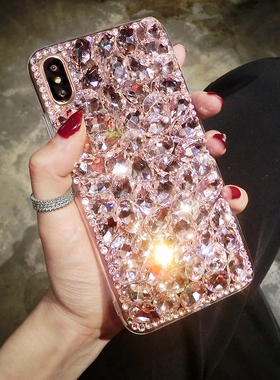 新款oppoReno15Pro满钻石手机壳奢华个性Reno14带钻石13闪12水晶保护套11全包findx9防摔X8镶钻X7网红X6女10