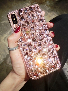 苹果17ProMax满钻石手机壳奢华iPhone16带水钻15plus适用13mini网红女款14全包12保护套11防摔XS镶钻高级感潮