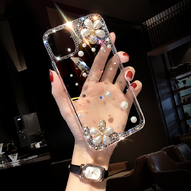 原创iPhone17ProMax镶钻手机壳奢华个性苹果16钻石适用13mini透明15plus防摔保护套12全包11高档XS水晶14女款