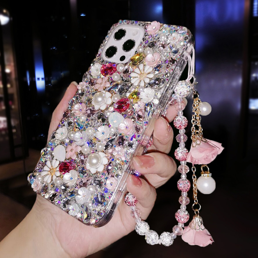 泫雅风宝石oppoReno15满钻手机壳奢华新款Reno14Pro带钻13水晶保护套12全包findx9防摔X8网红X7女潮11镶钻X6