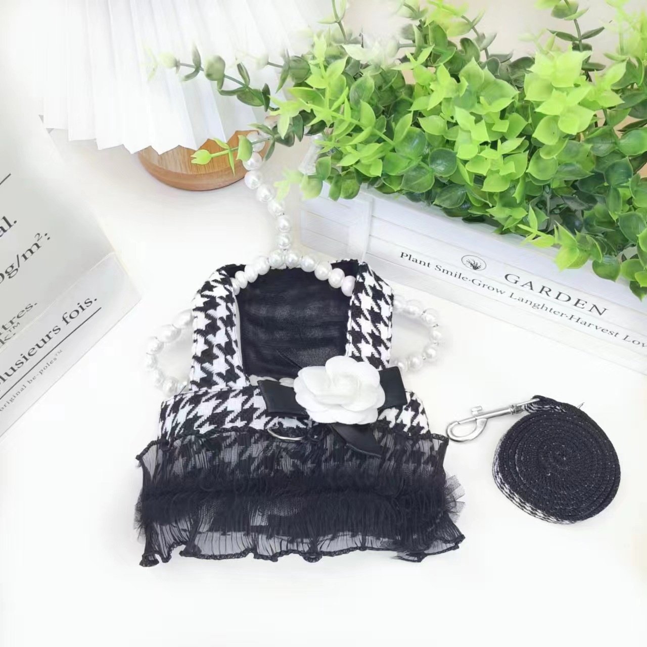 网红格子宠物胸背洋气千鸟格牵引狗猫咪泰迪比熊外出背心式遛狗绳,宠物/宠物食品及用品,狗牵引绳,淘宝优惠券,粉丝福利购,淘宝优惠卷