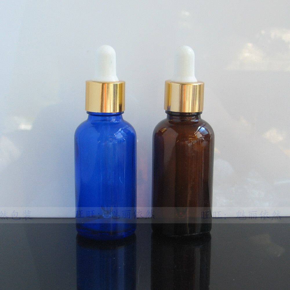 30ml蓝色精油瓶 玻璃瓶 化妆品分装瓶 调配瓶 香料瓶 包装空瓶子