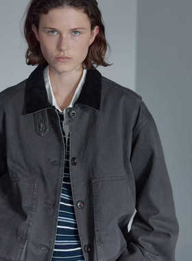 闪闪家 韩国东大门代购UTRE时髦翻领巴恩风风衣夹克