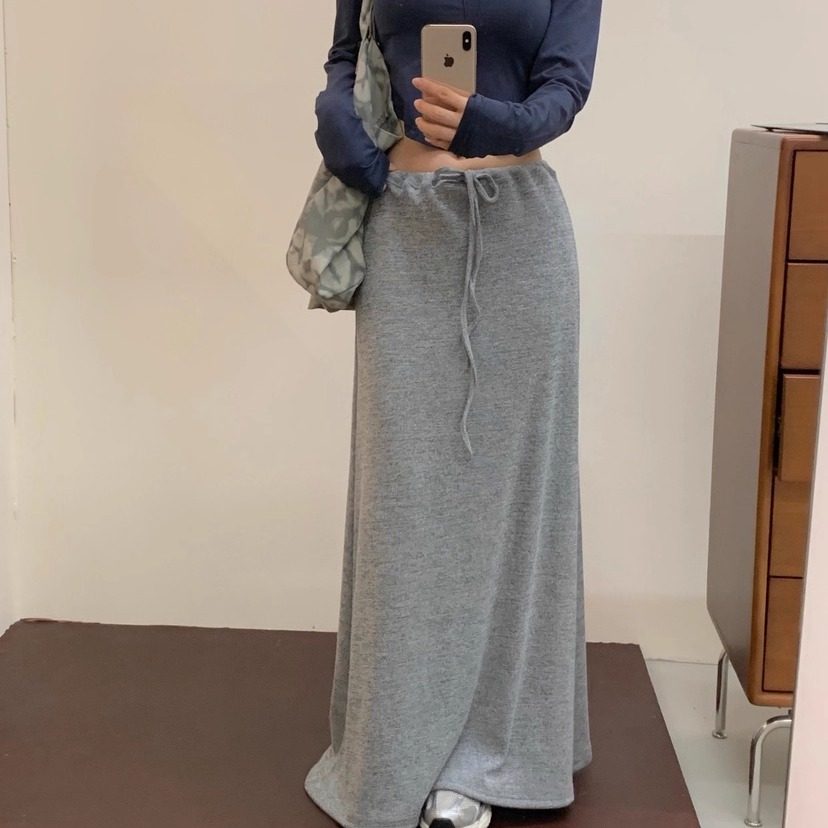 VIRKIN时髦长款休闲海妖风卫裙