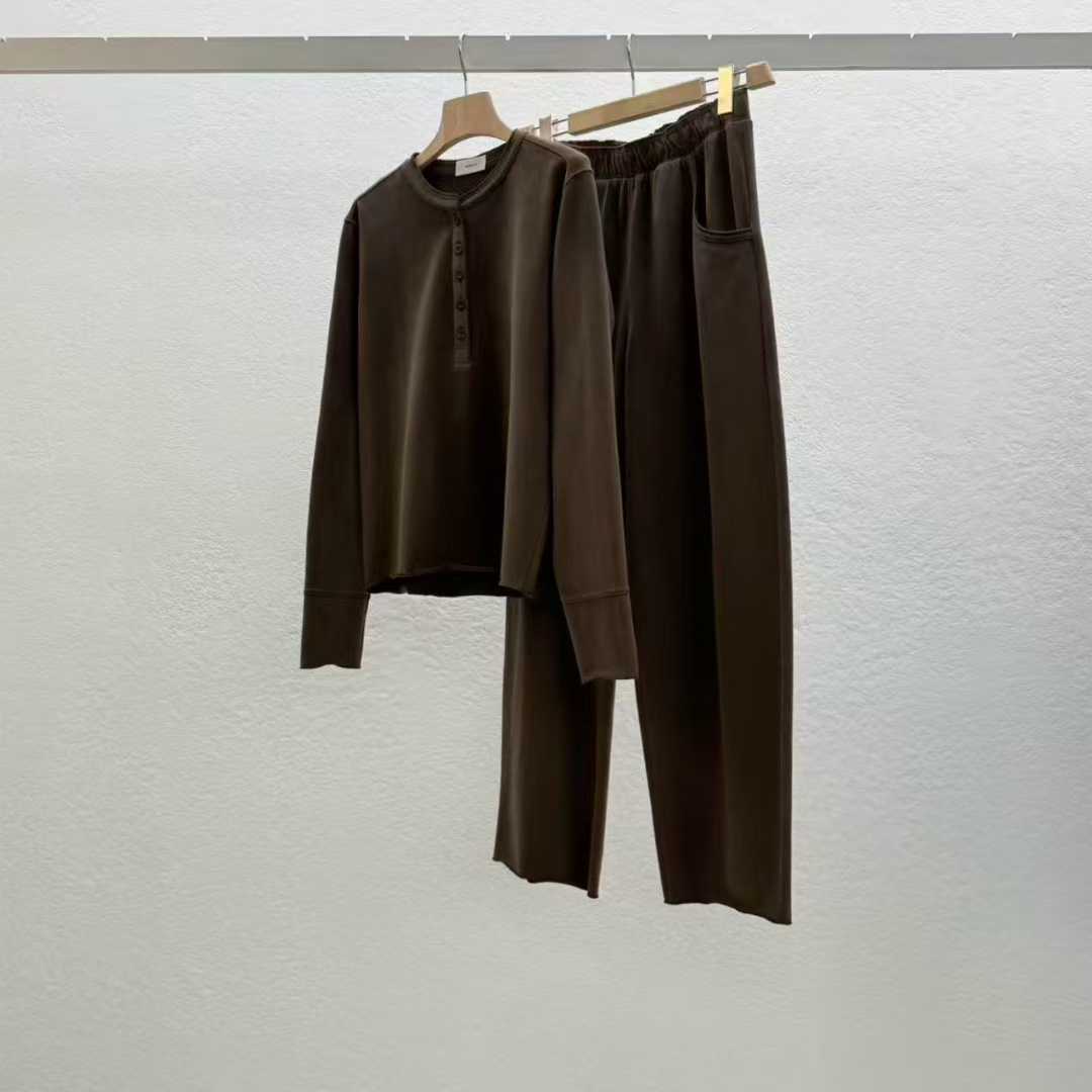 STATEMENT纯棉时髦洋气系扣卫裤