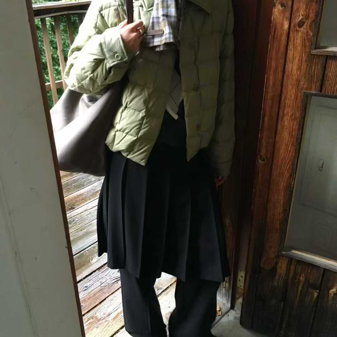 SELFSERVICE系带束腰长裤百褶裙