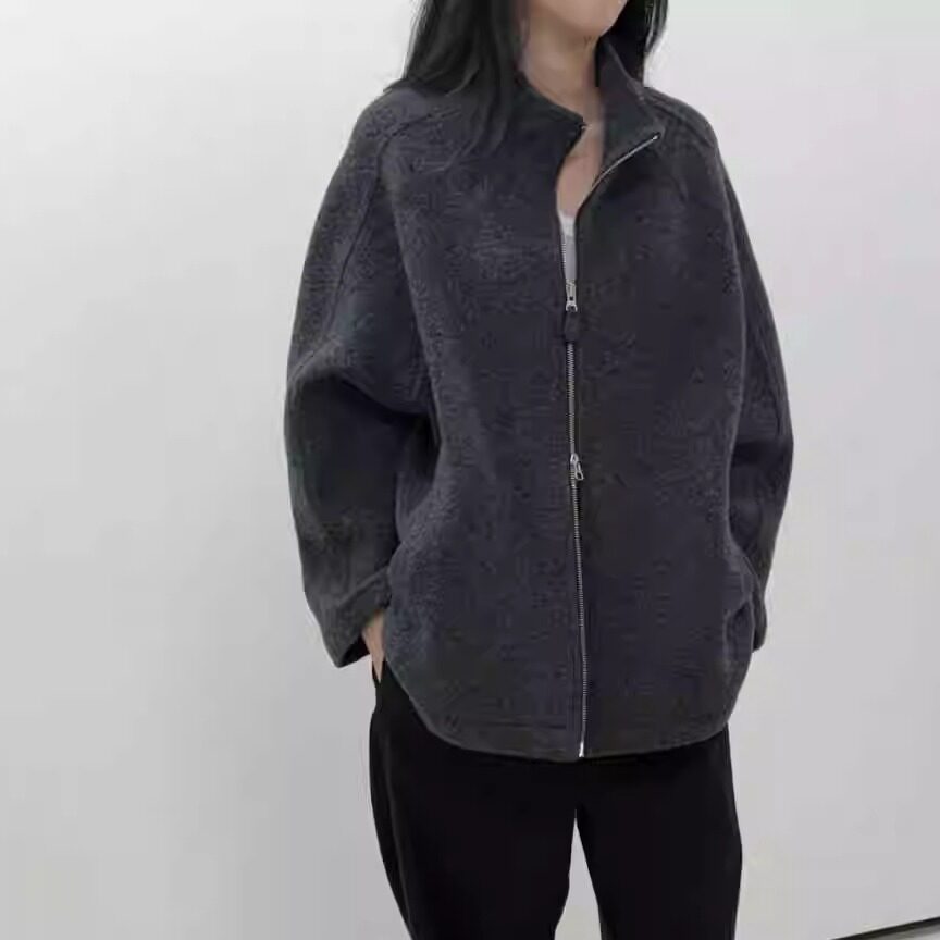 ARCHITEKT羊毛60%毛绒立领拉链