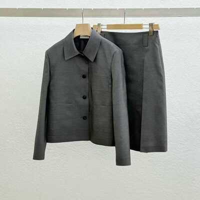 STATEMENT春款高端羊毛真丝西装
