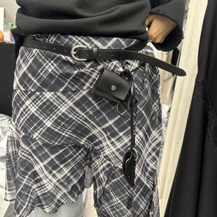 闪闪家 韩国东大门代购NOVUS柔软人造革小腰包眼镜托腰带皮带