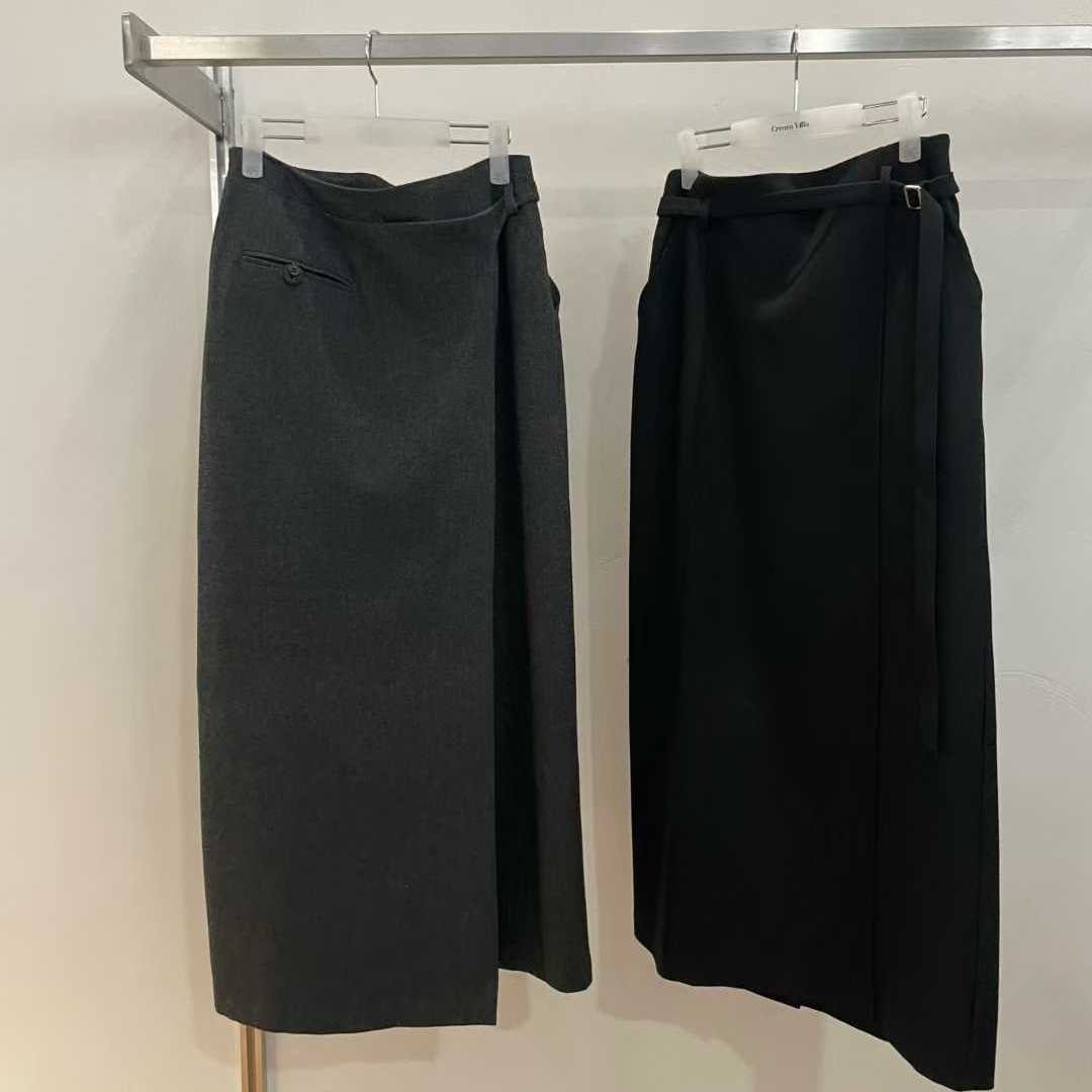 CREAMVILLA高腰束腰气质裙